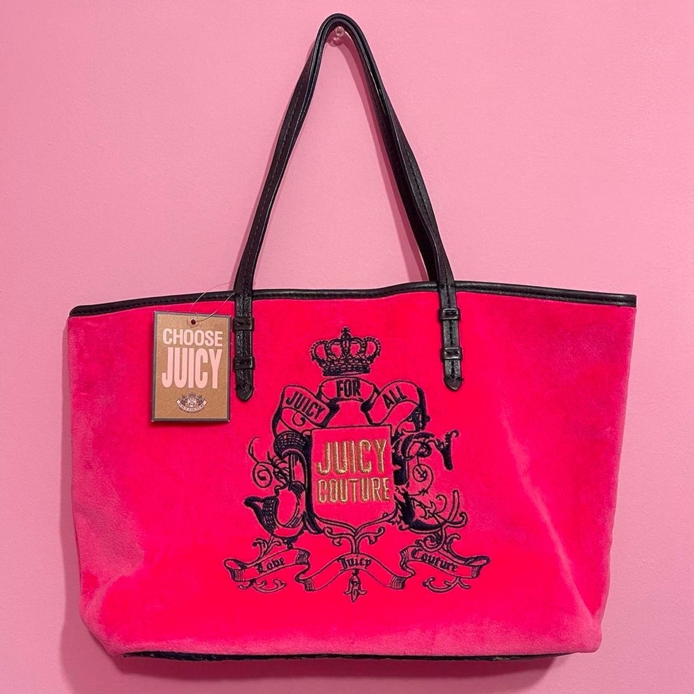 juicy couture hot pink tote bag